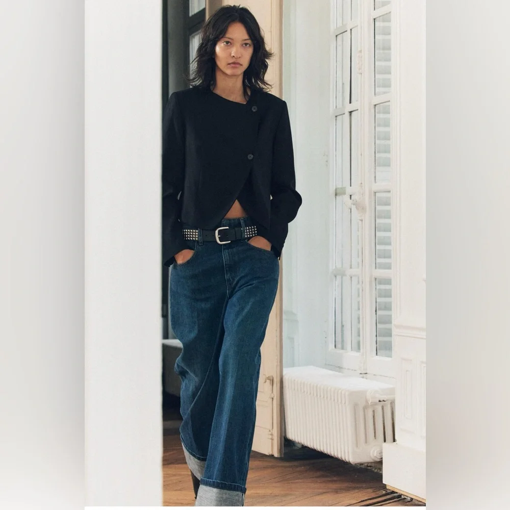 Zara ZW collection size, large cropped jacket NWT. - Picture 8 of 10